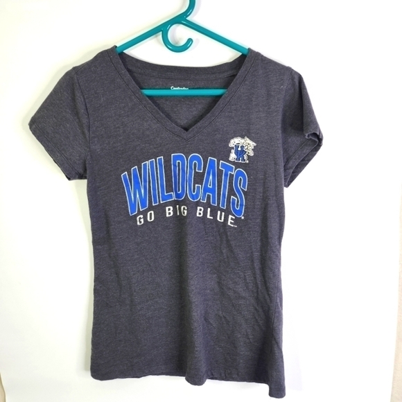 College Football University of Kentucky UK Wildcats Gray Women's T-shirt Medium - Picture 1 of 4